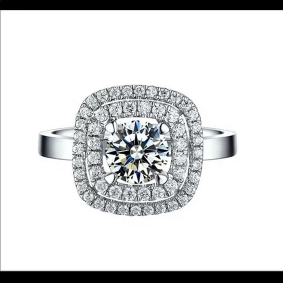 Jewelry - New Women’s925 Sterling Silver Diamond Bridal Ring
